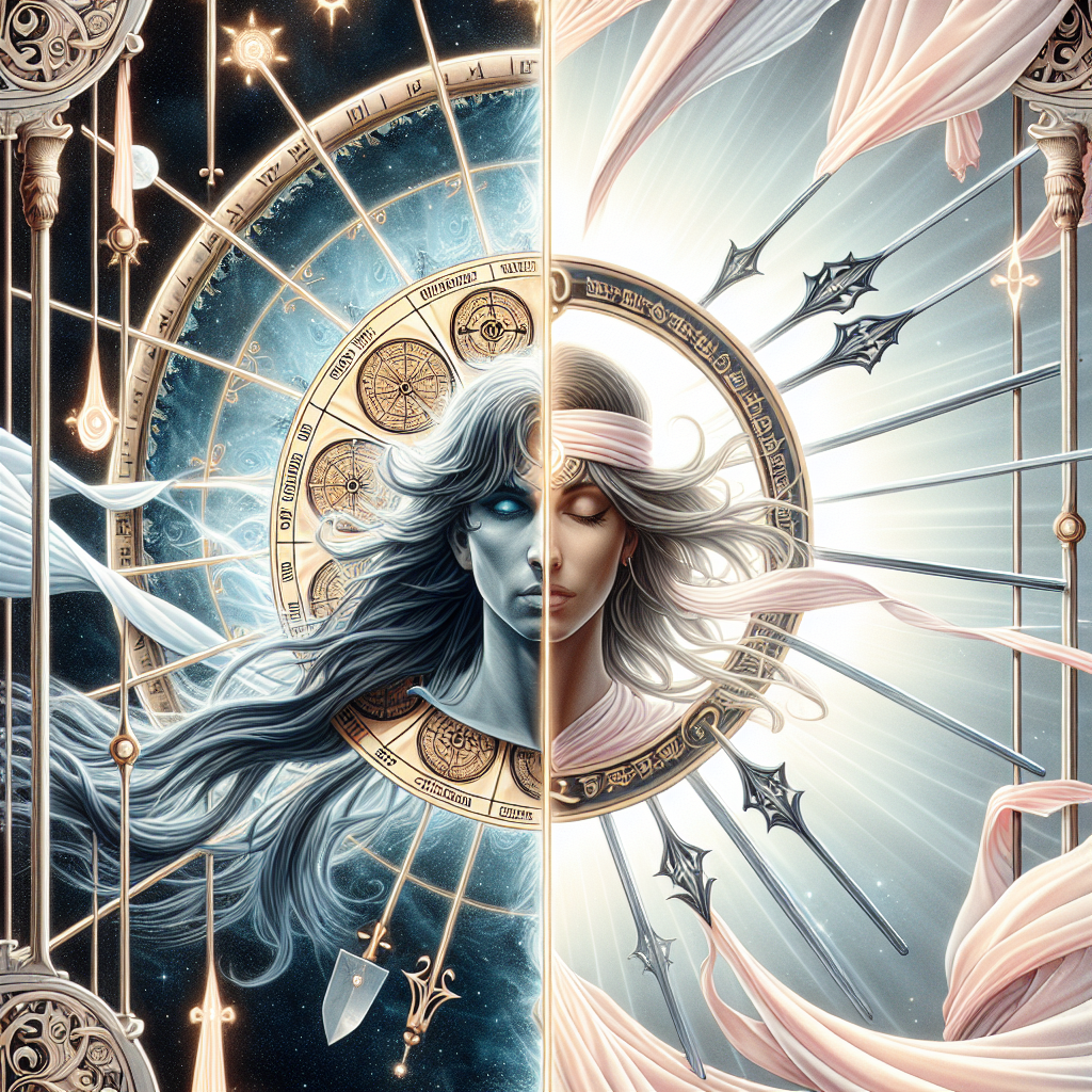 the wheel of fortune and nine of swords
