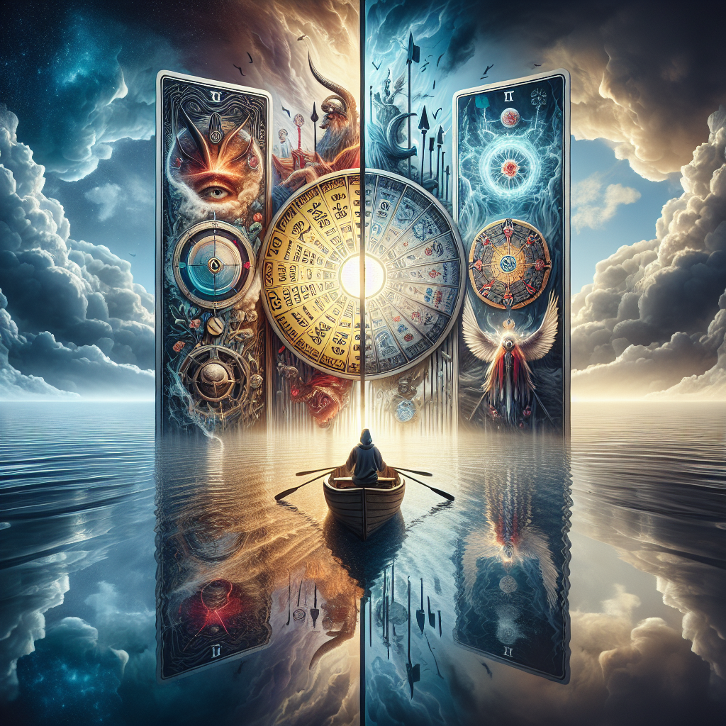 the wheel of fortune and six of swords
