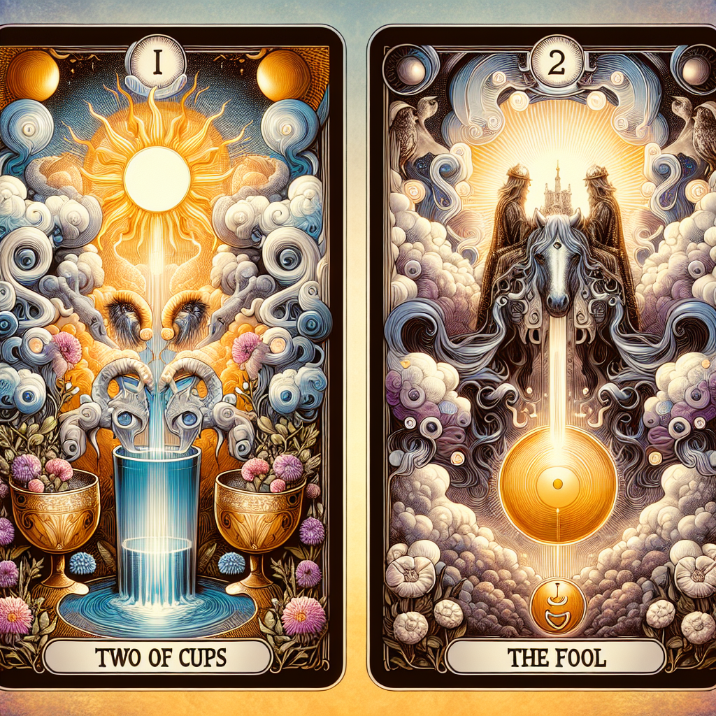 Two of Cups and The Fool