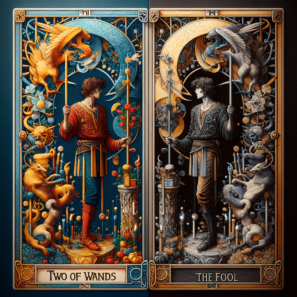 Two of Wands and The Fool