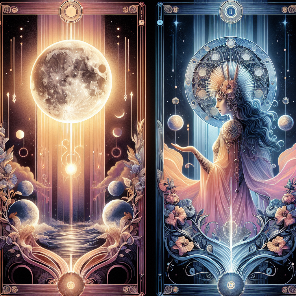 the moon and queen of wands