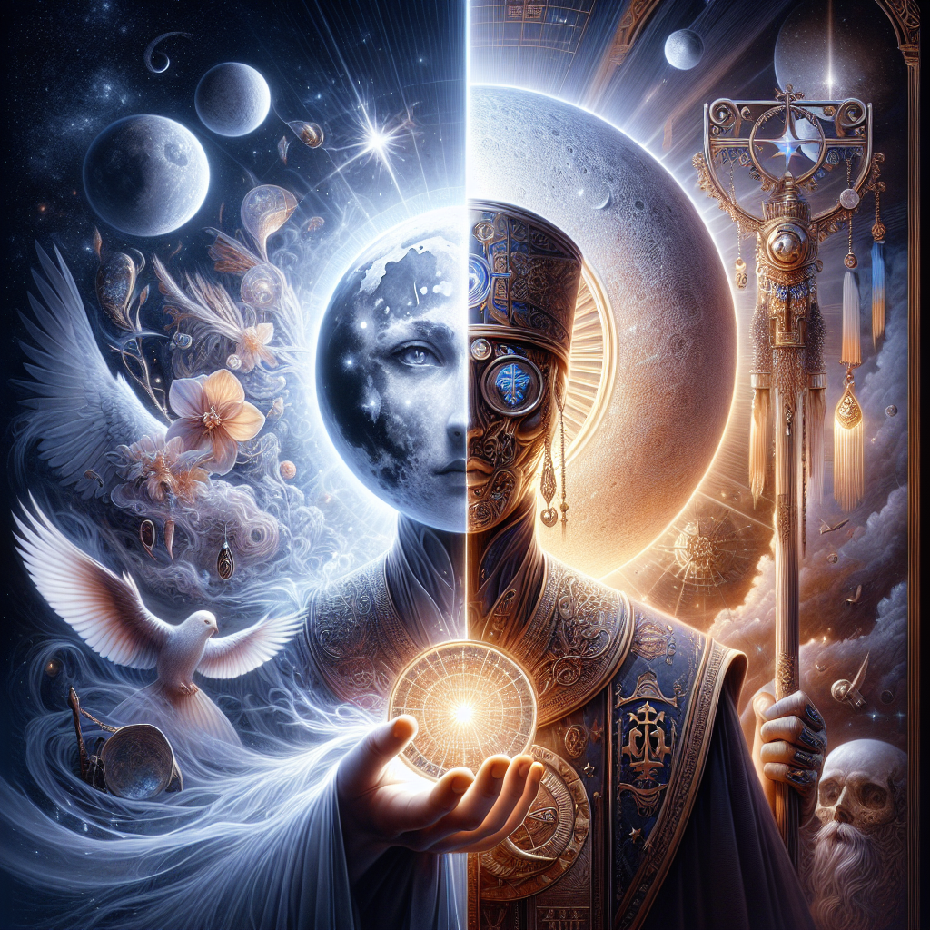 the moon and the hierophant, tarot meaning