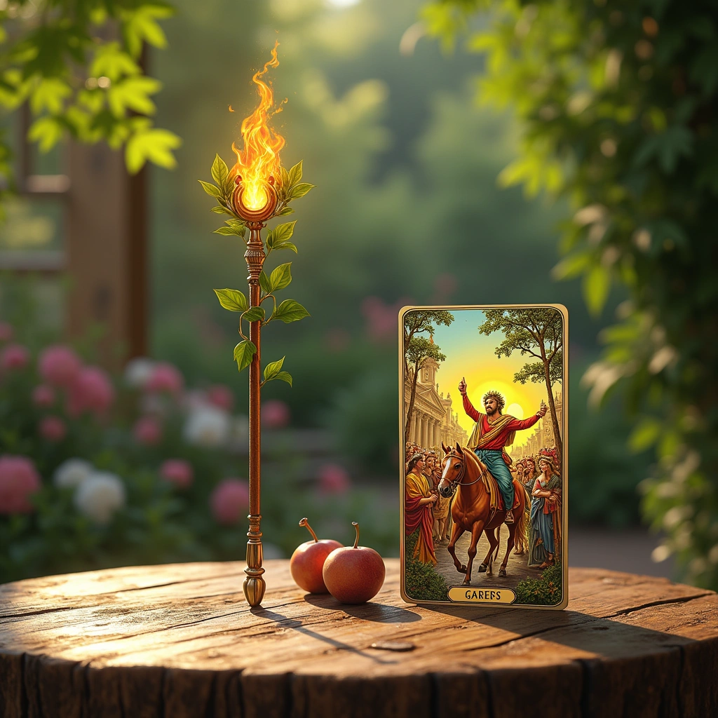 ace of wands and six of wands