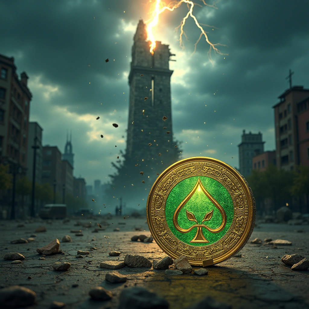 ace of pentacles and the tower