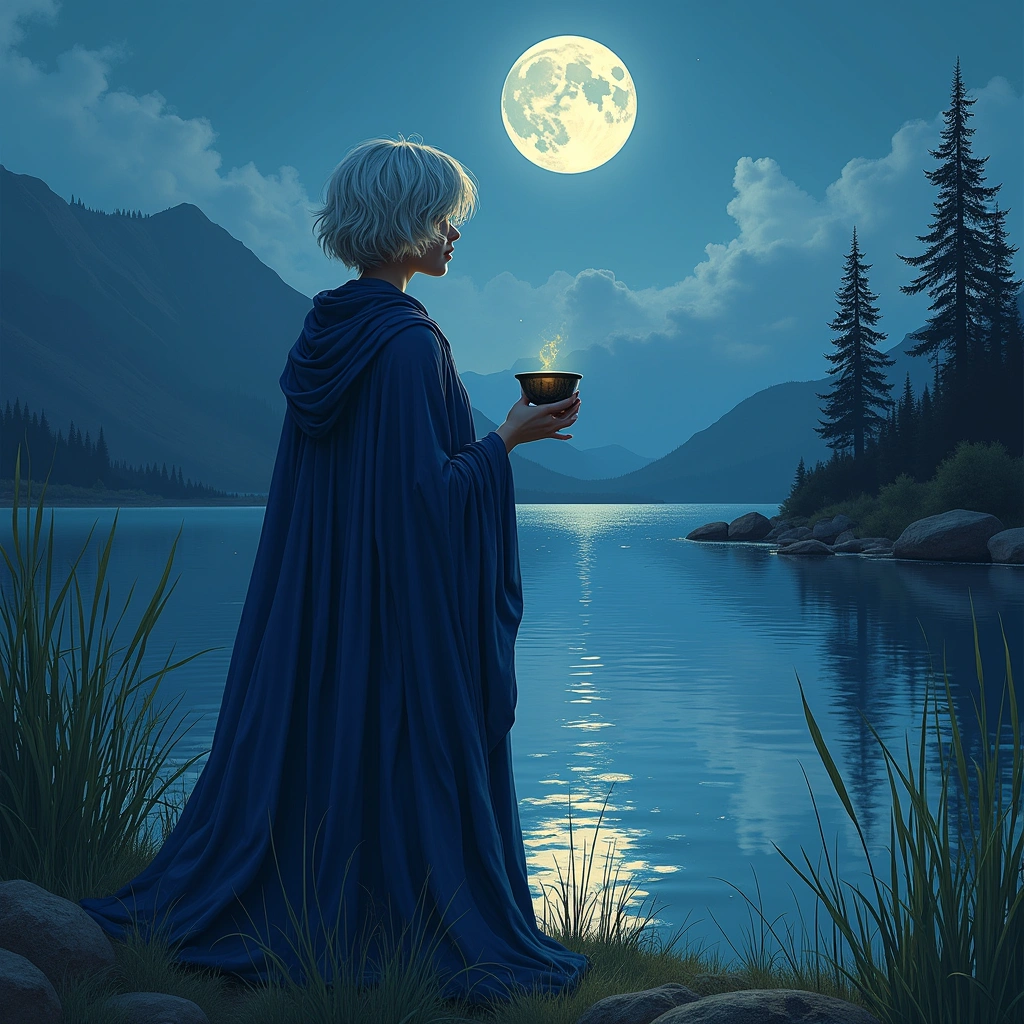 eight of cups and three of wands