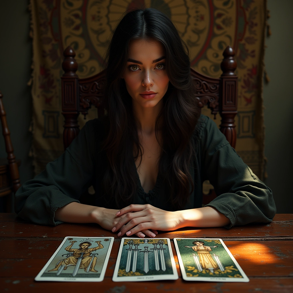 eight of swords and page of pentacles