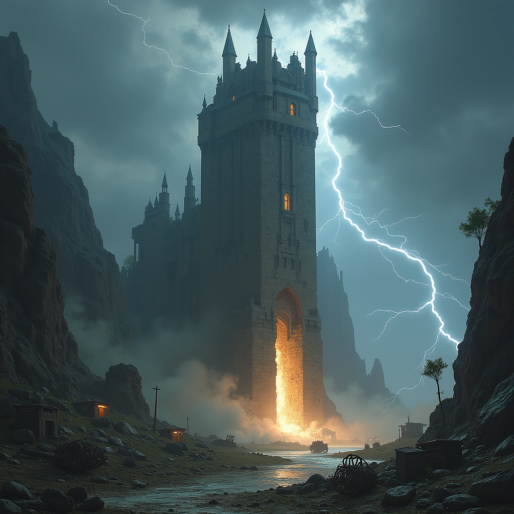 eight of wands and the tower