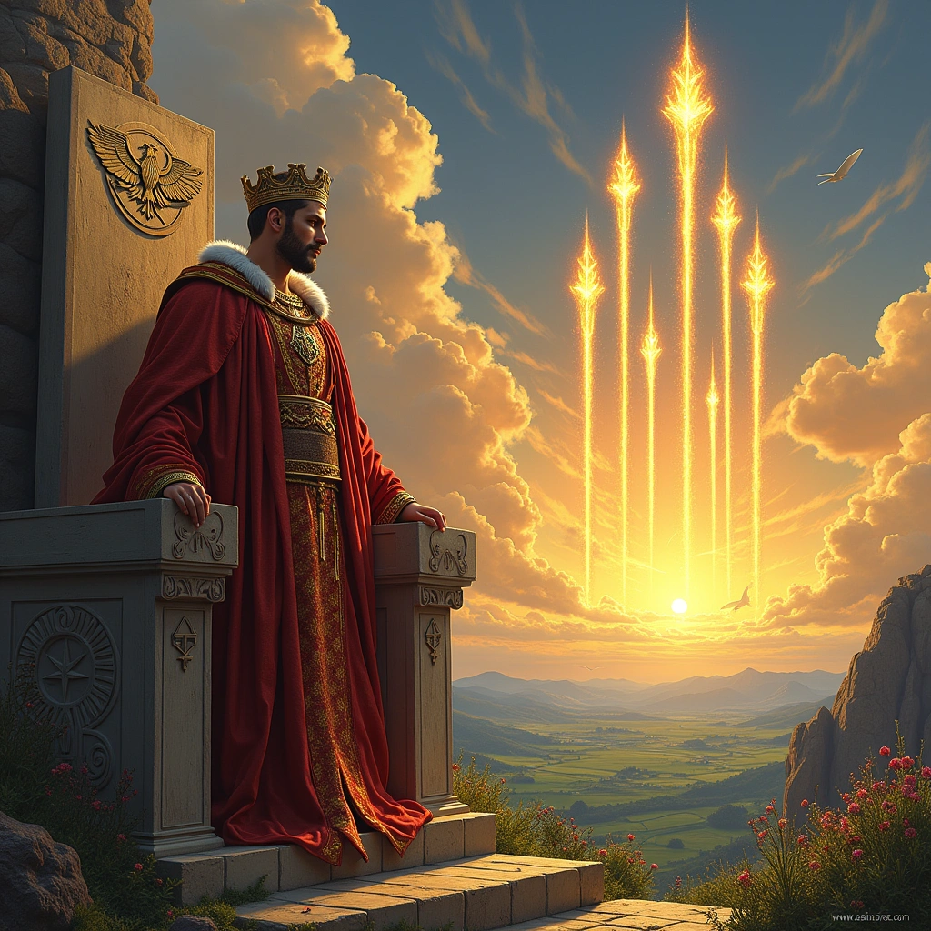 eight of wands and the emperor