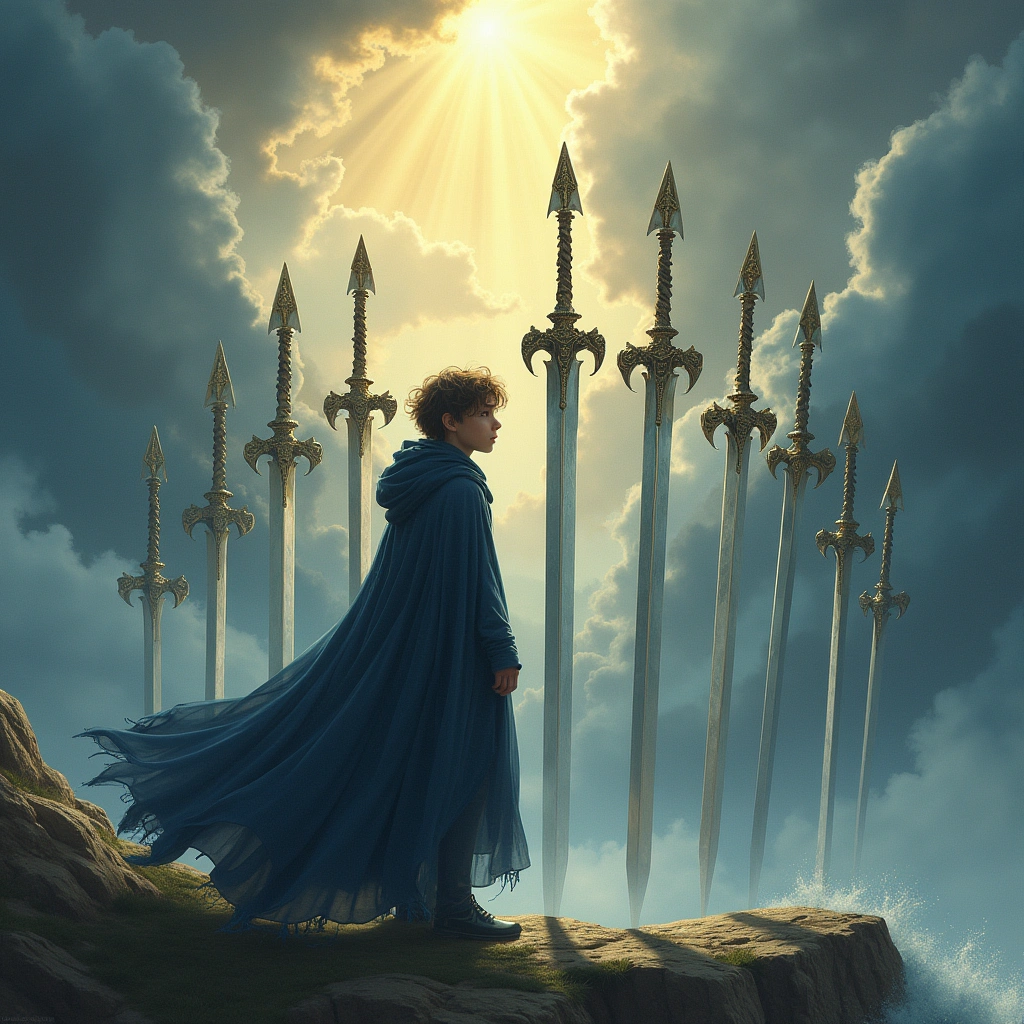 eight of wands and three of swords