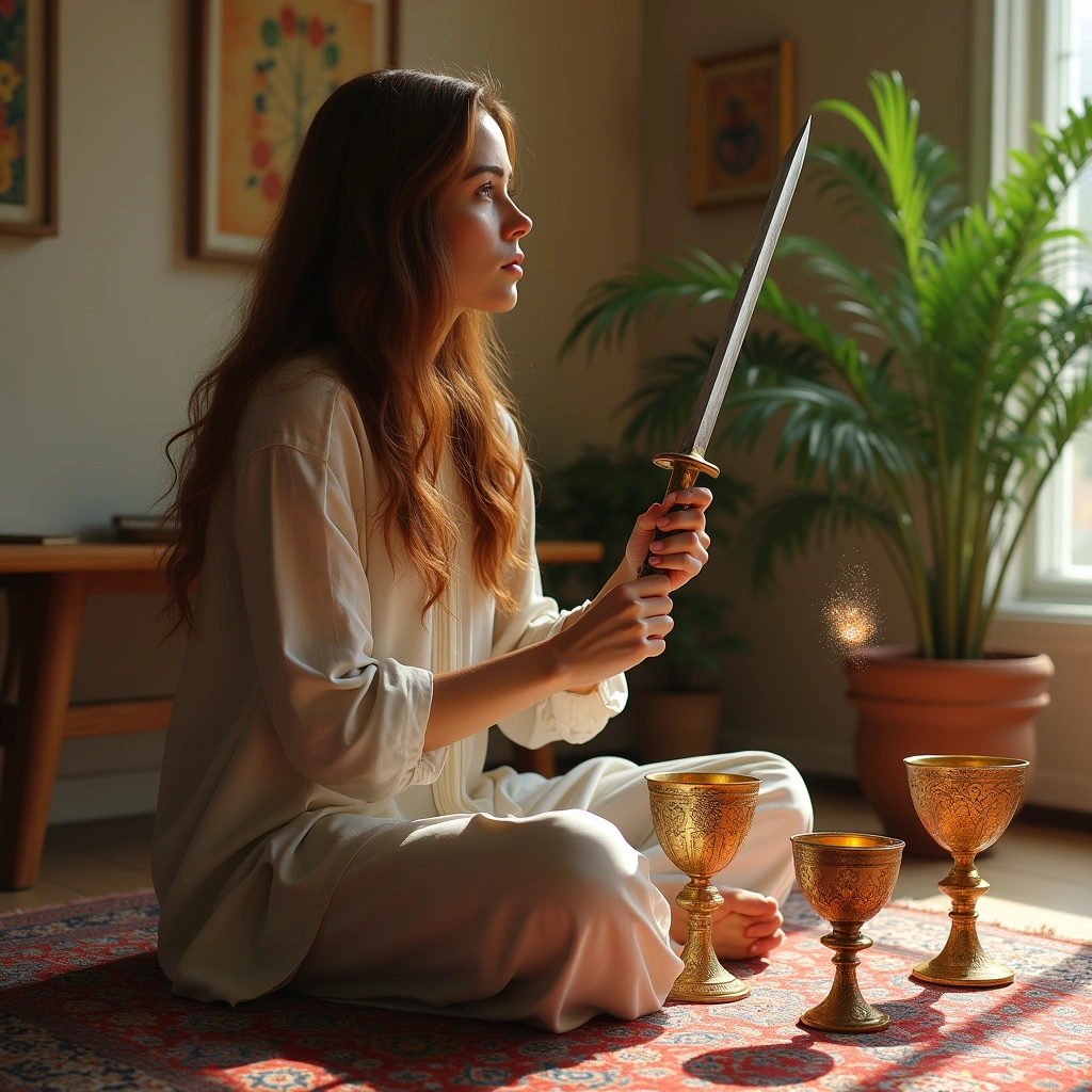 four of cups and ace of swords