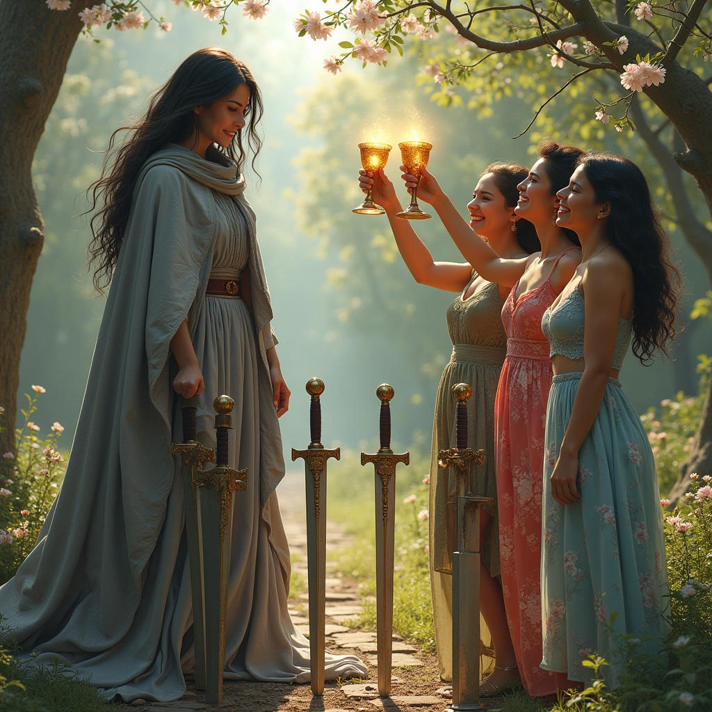 five of swords and three of cups