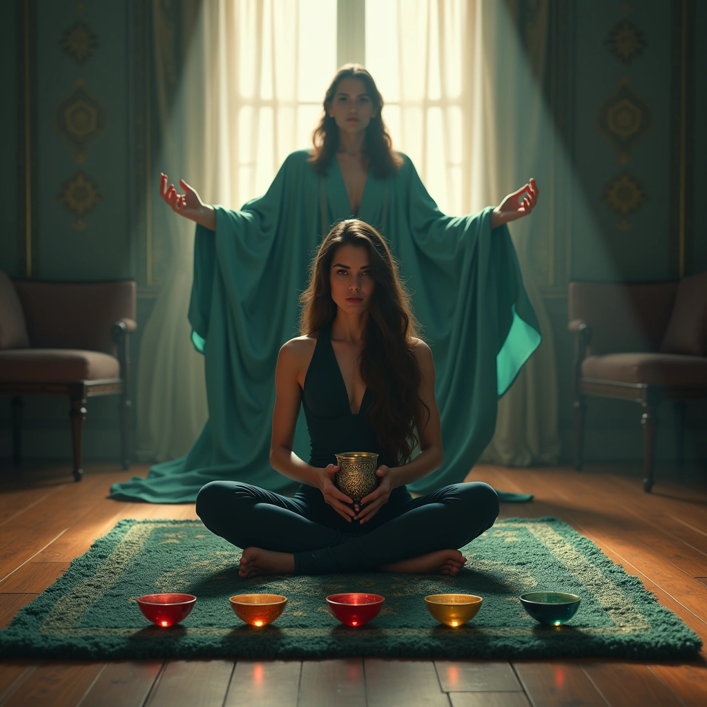 four of cups and the magician