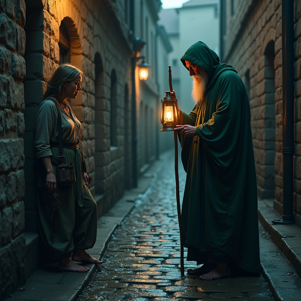 five of pentacles and the hermit