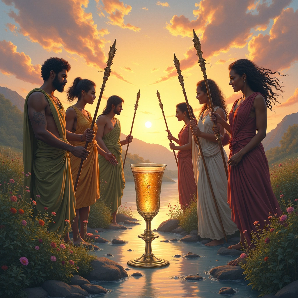 five of wands and the temperance