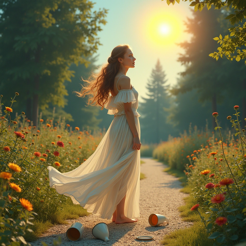 five of cups and the sun