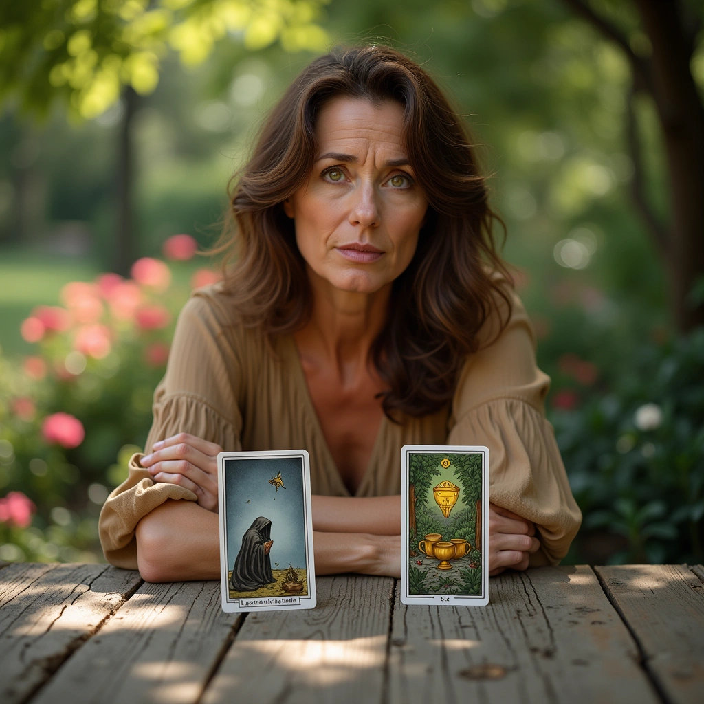 five of cups and ace of pentacles