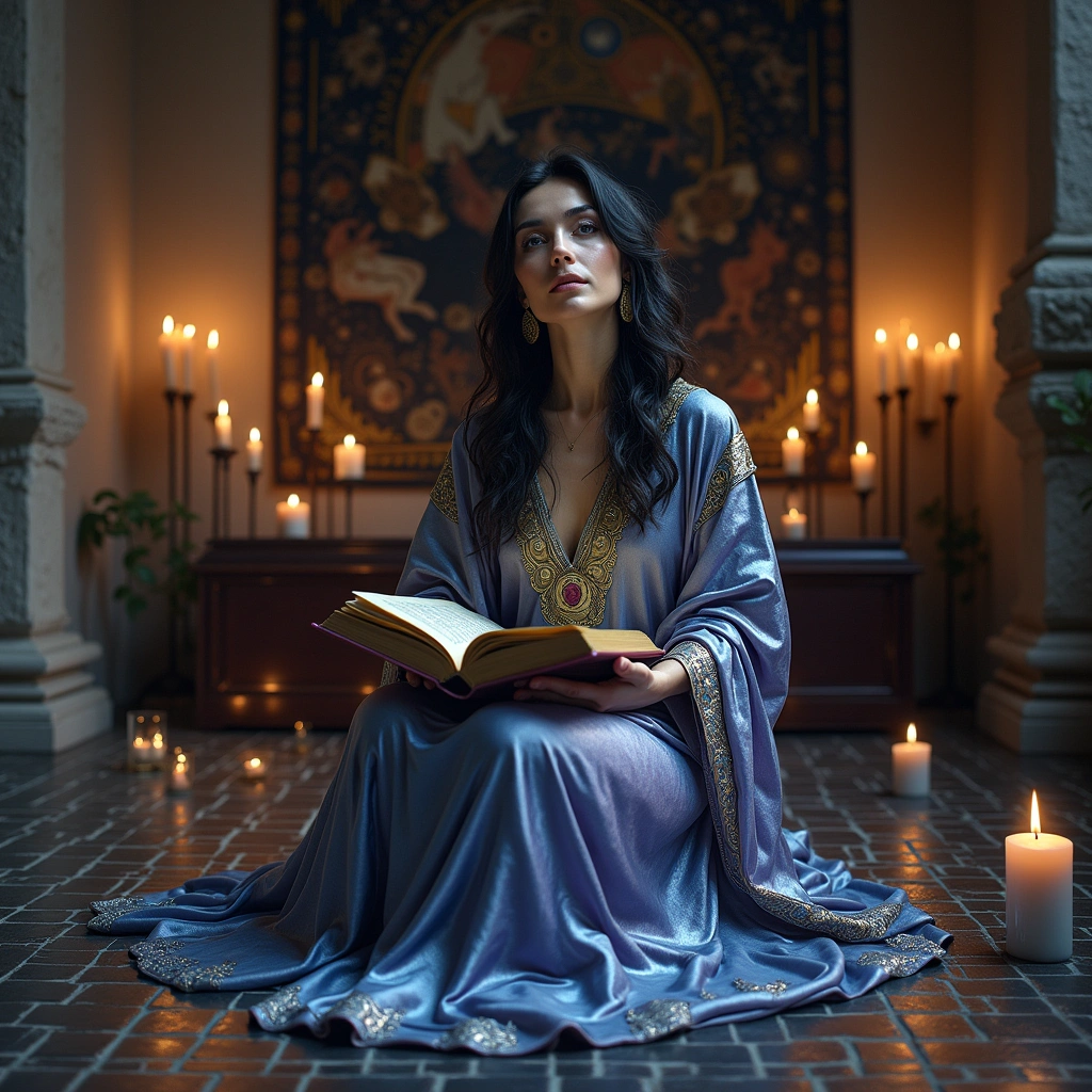 four of pentacles and the high priestess