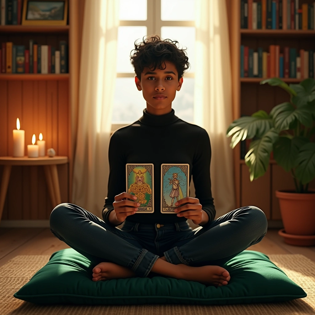 four of pentacles and seven of wands