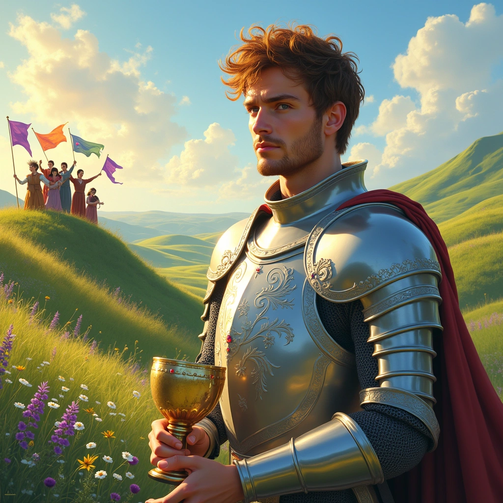 knight of cups and six of wands