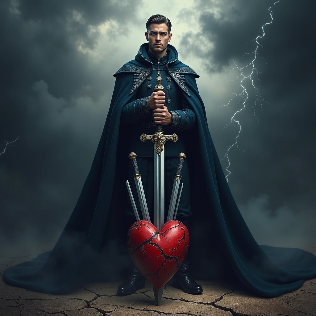 king of swords and three of swords