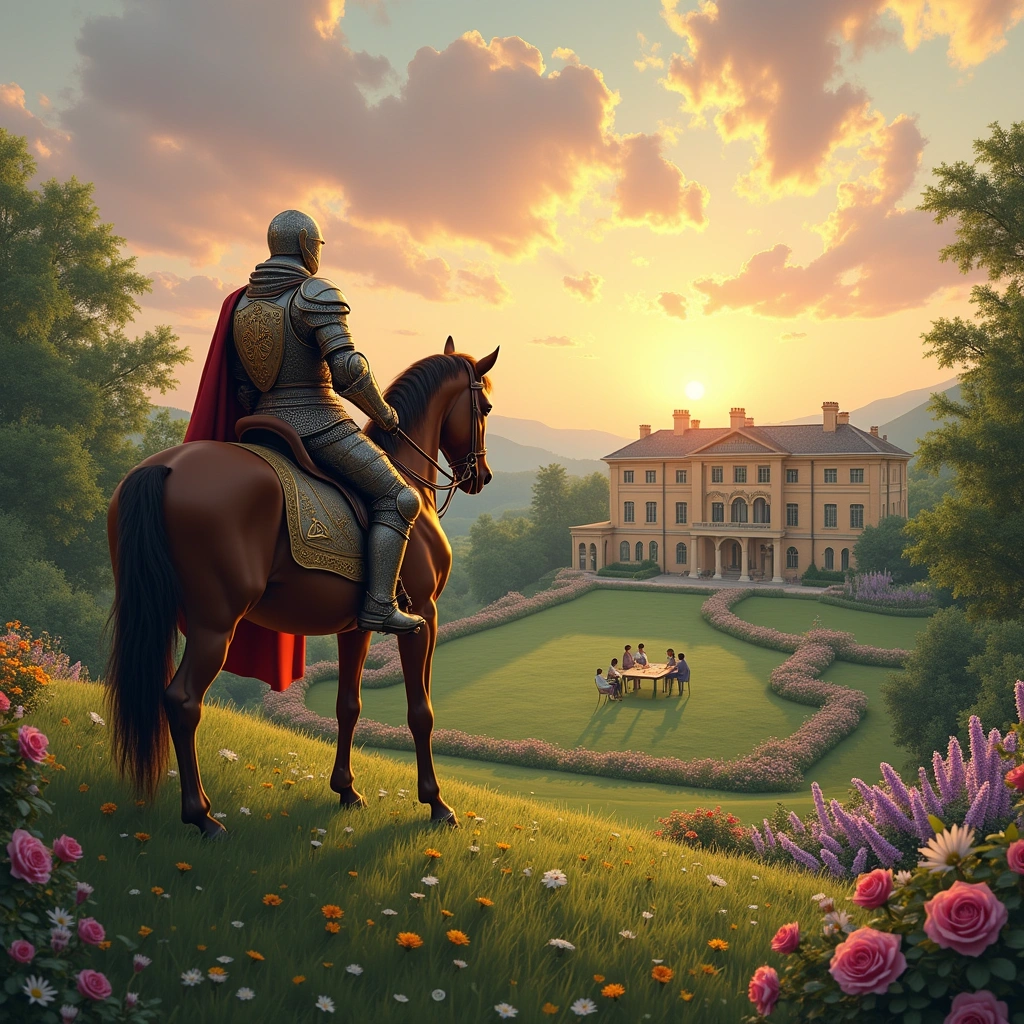 knight of pentacles and ten of pentacles