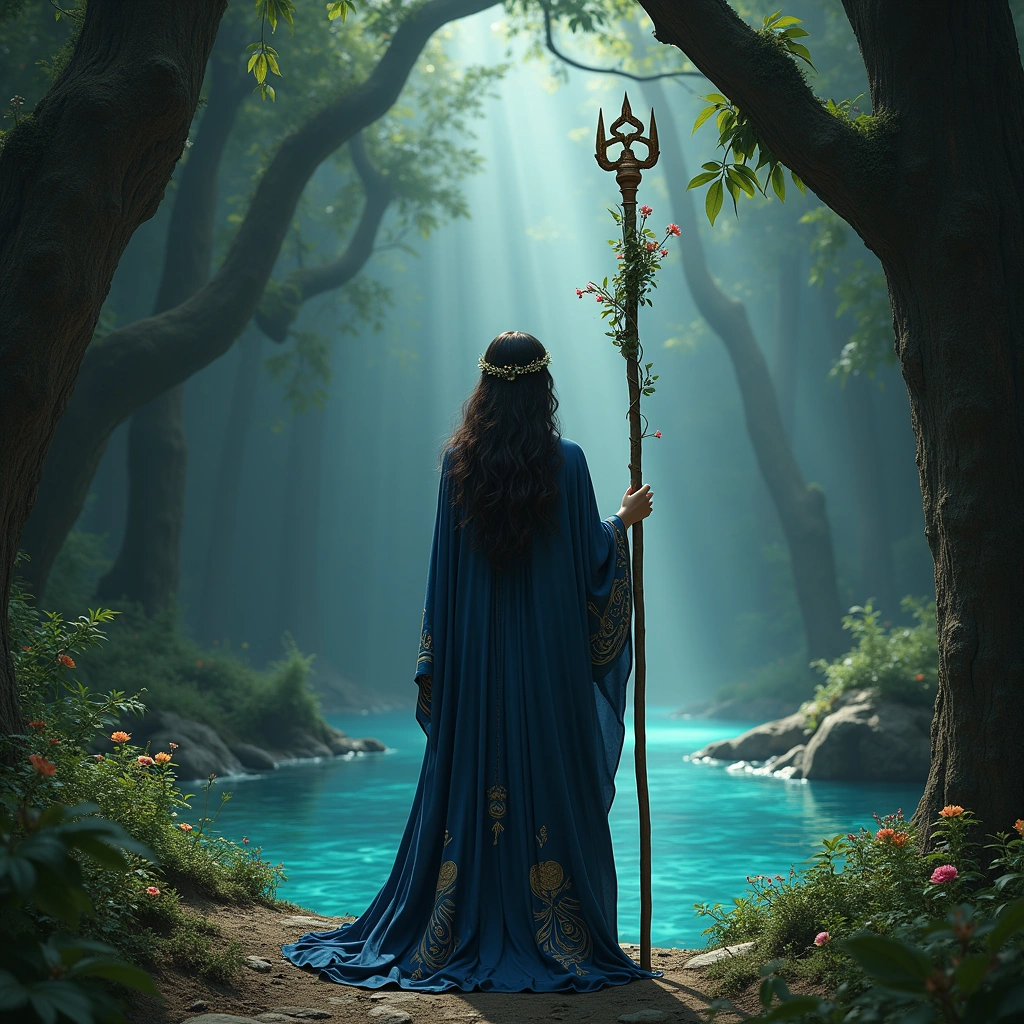 nine of wands and the high priestess