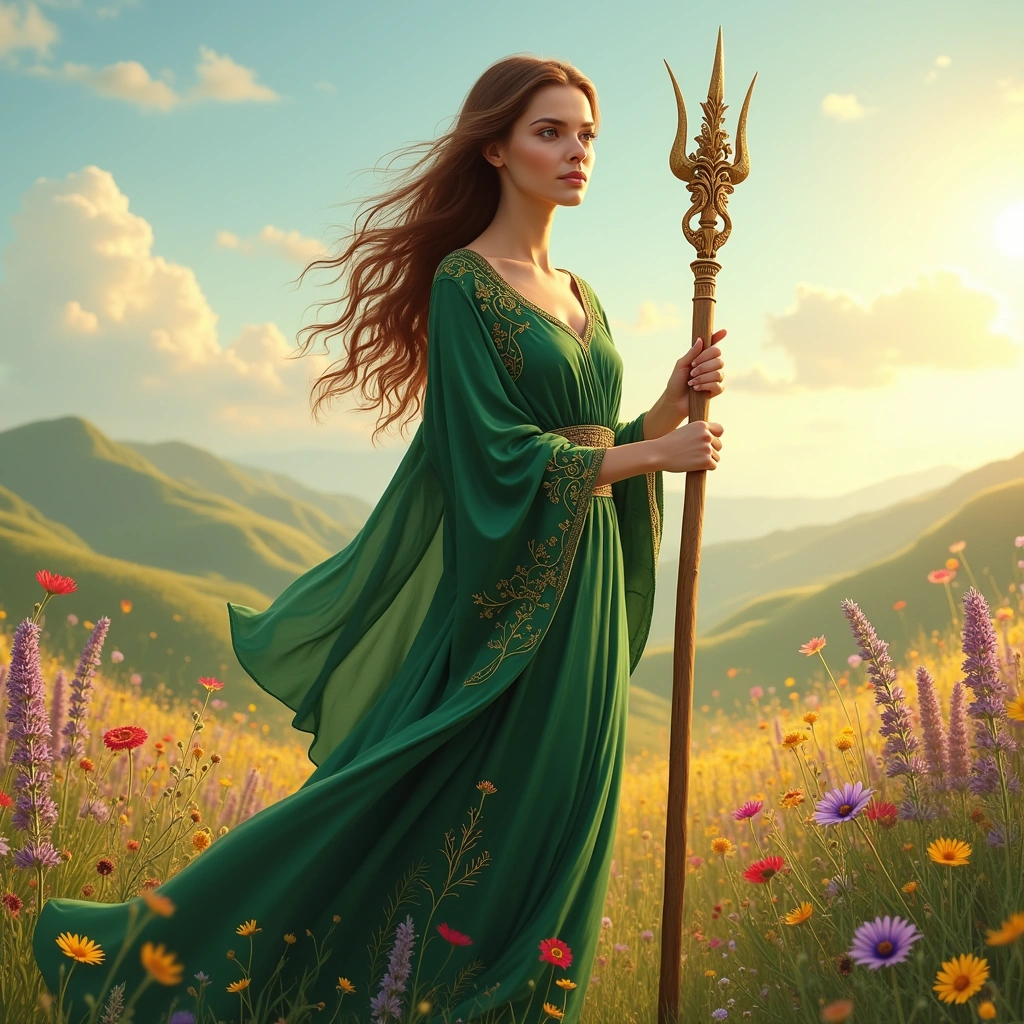 nine of wands and the empress