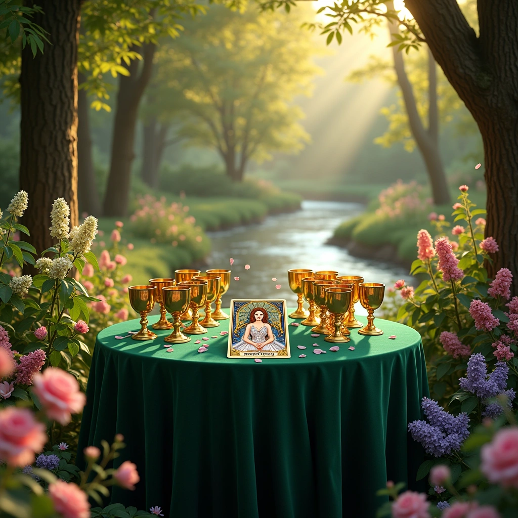 nine of cups and the empress