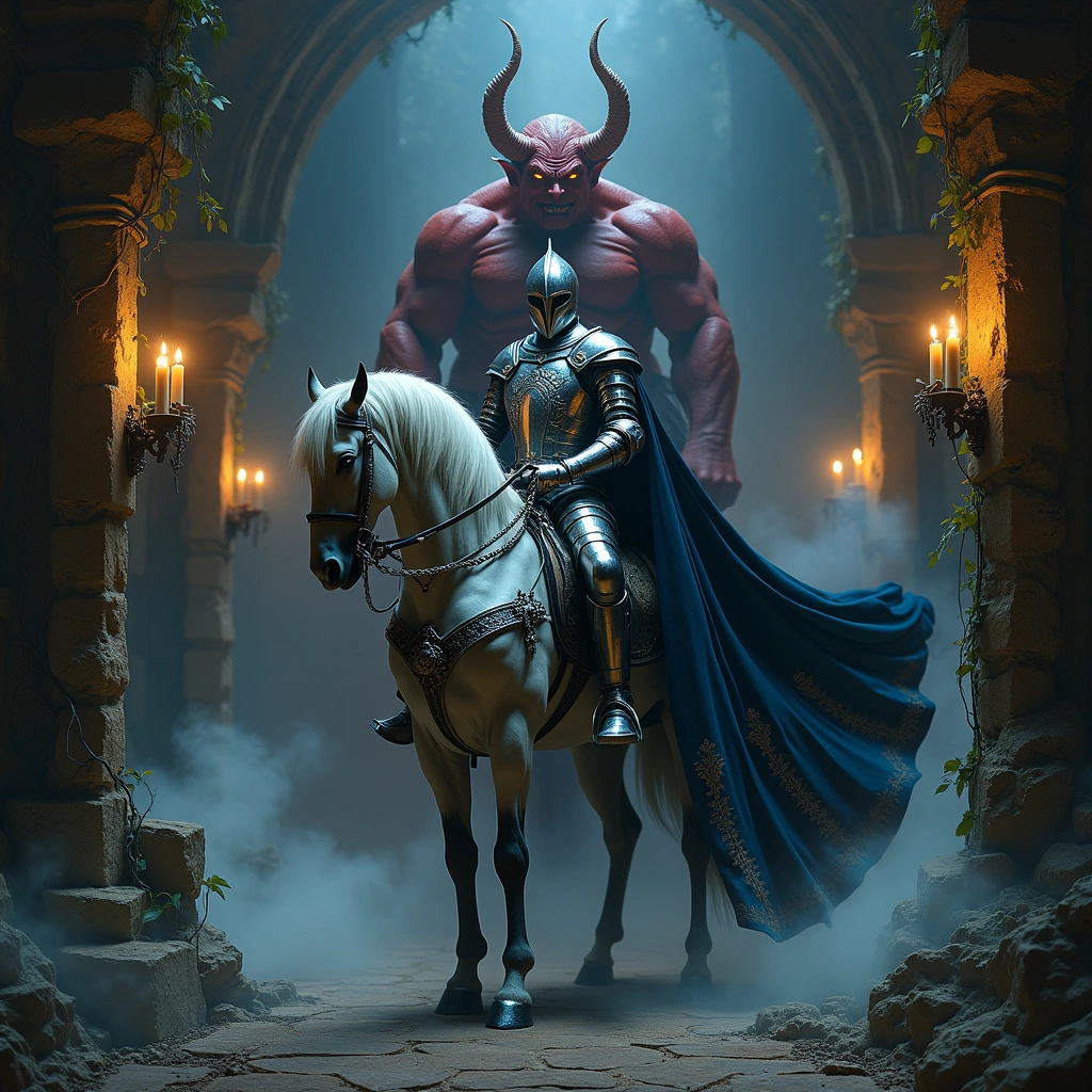 knight of swords and the devil