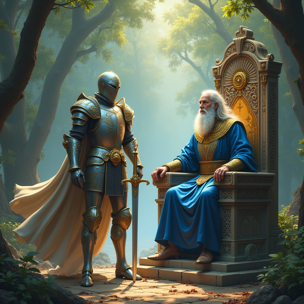knight of swords and the hierophant