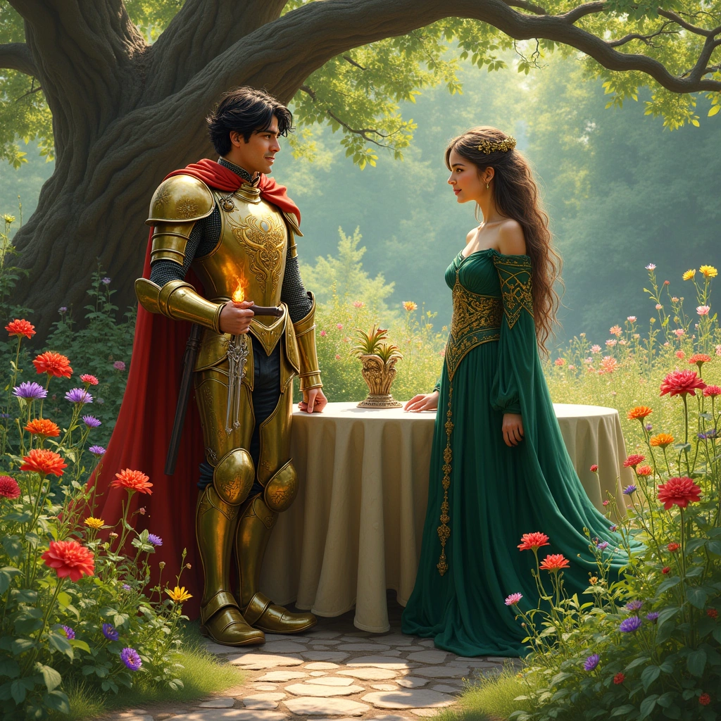 knight of wands and queen of pentacles