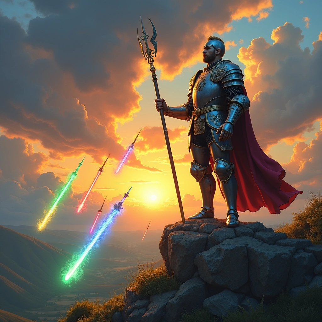 knight of wands and eight of wands