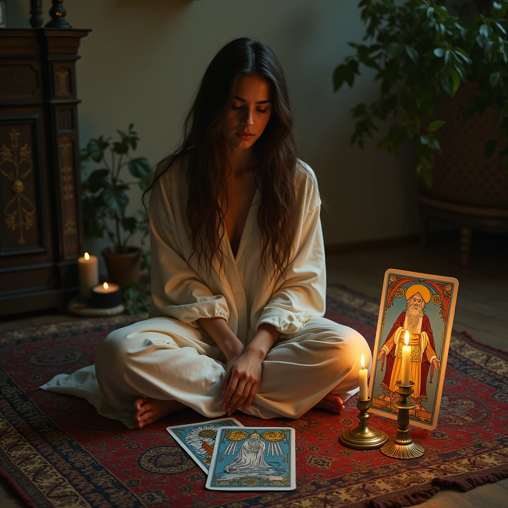 nine of swords and the hierophant