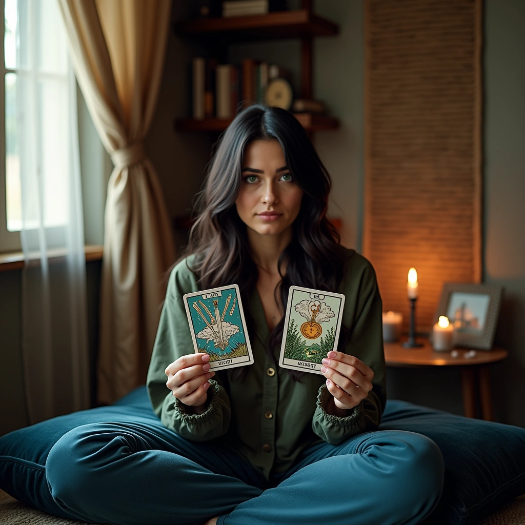 nine of swords and ace of pentacles