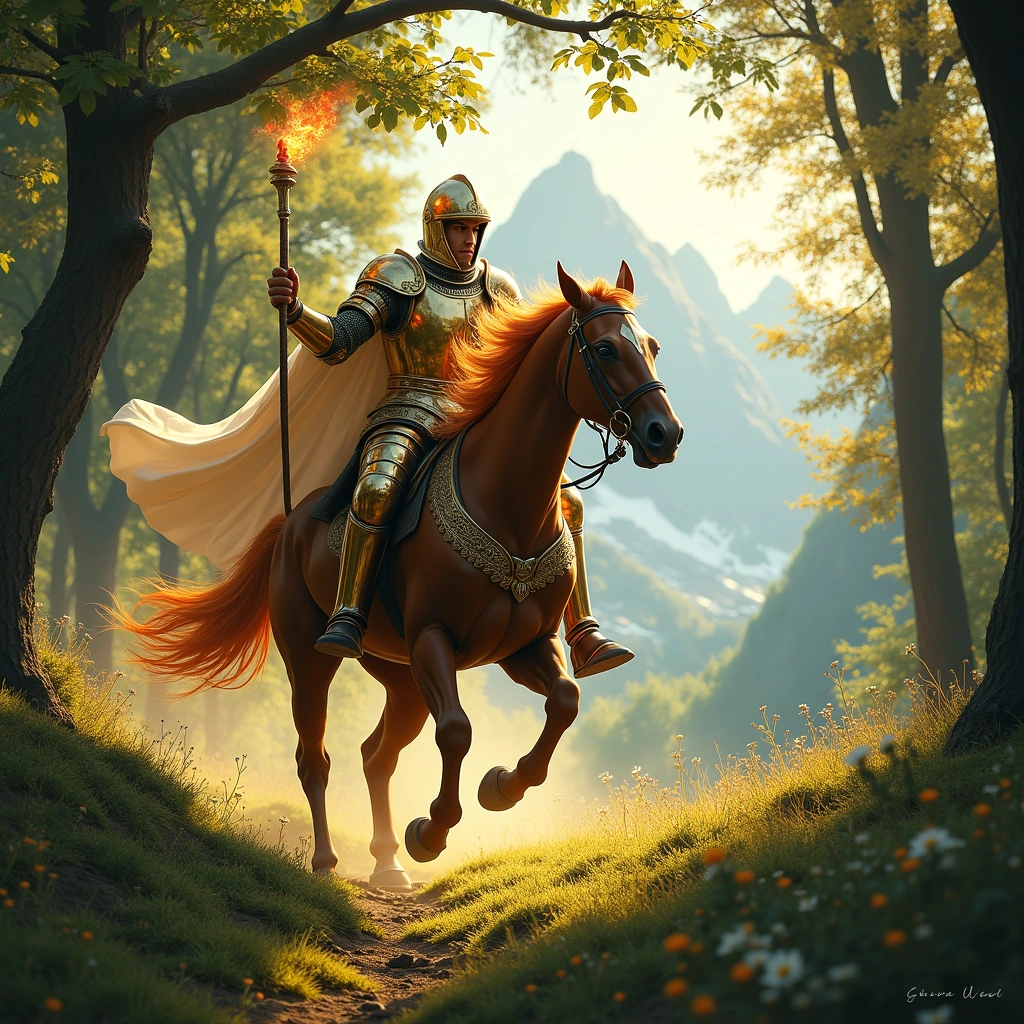 knight of wands and the justice