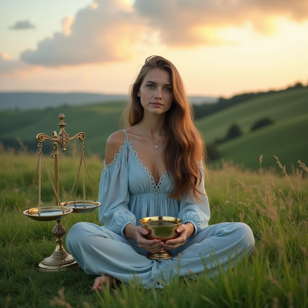 page of cups and the justice
