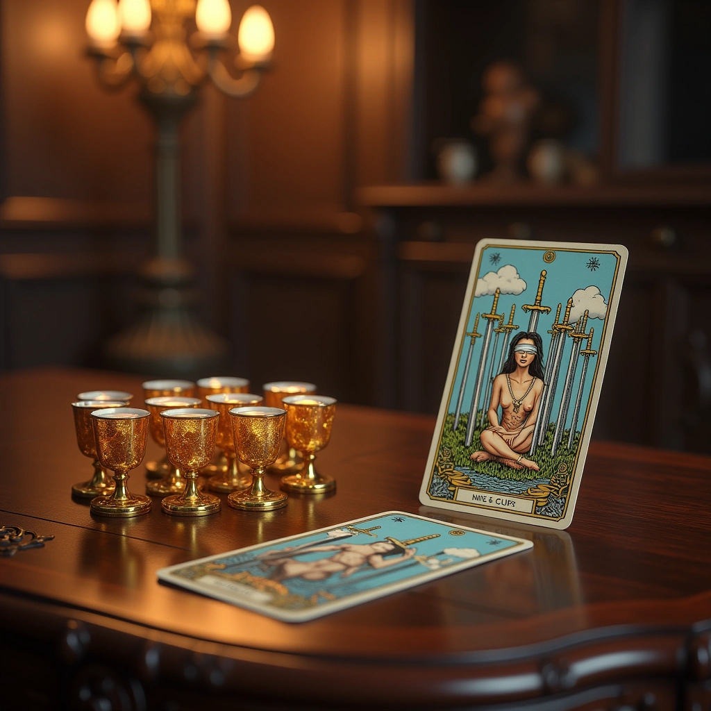 nine of cups and eight of swords