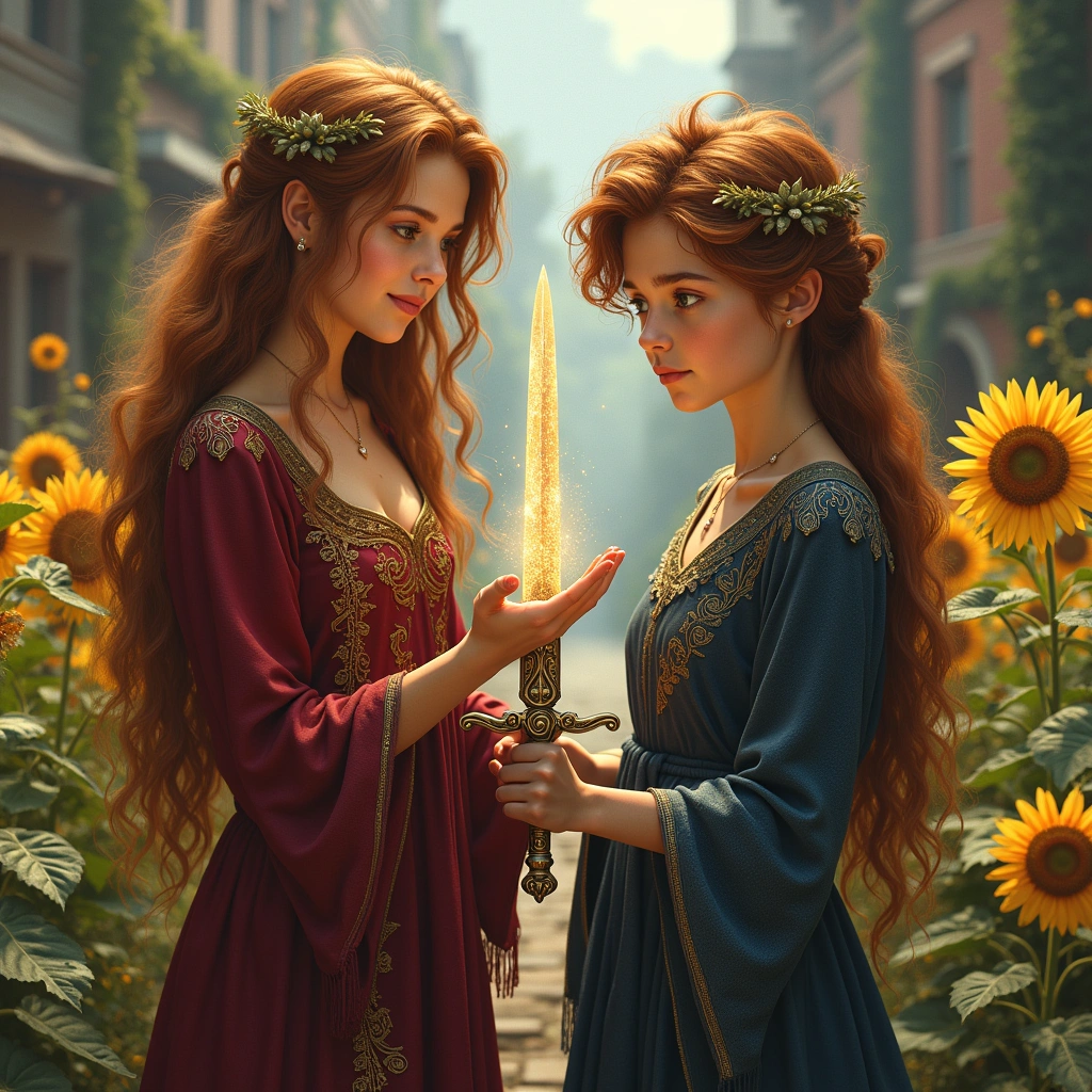 page of swords and queen of wands