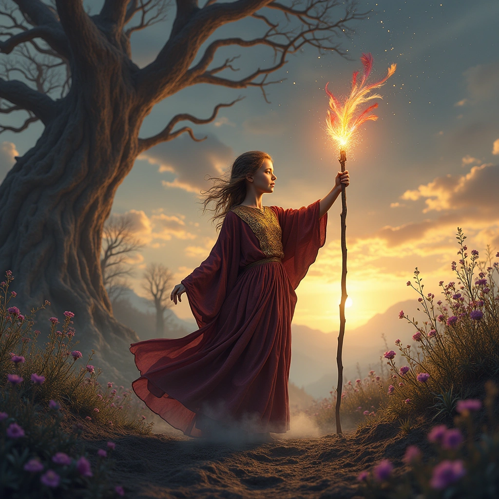 page of wands and the death