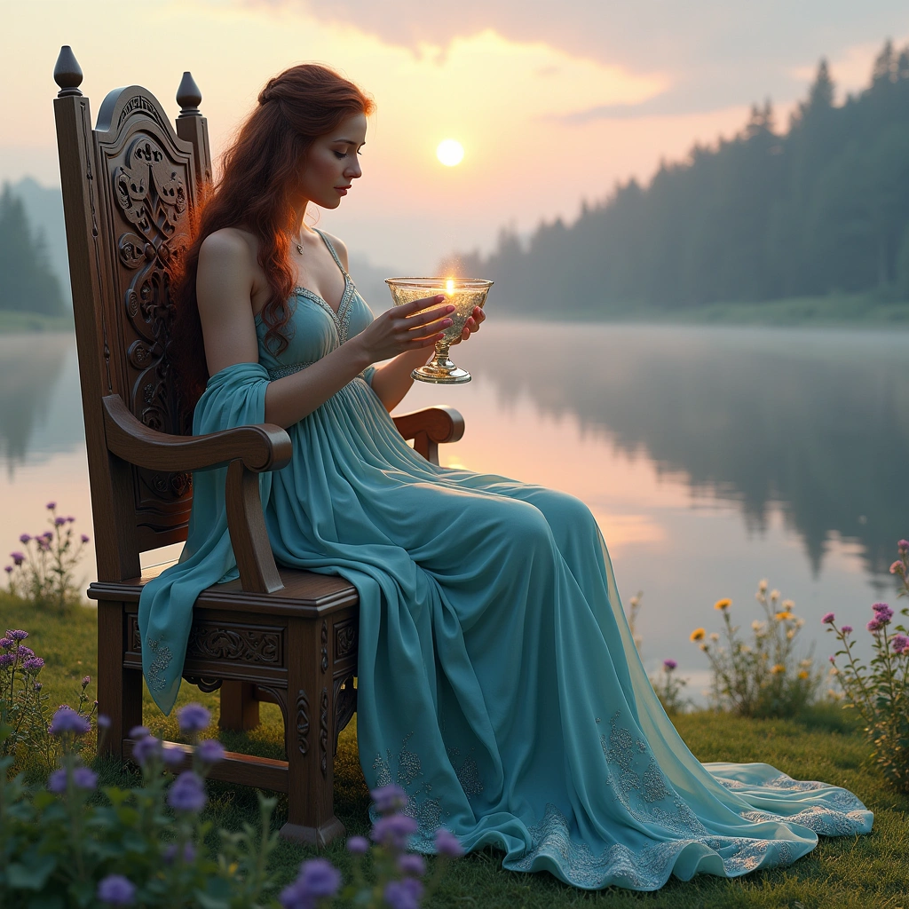 queen of cups and eight of cups