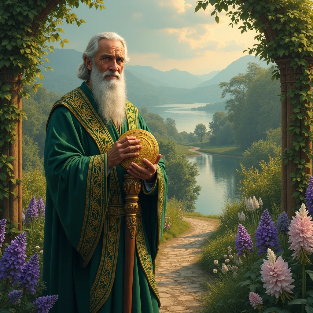 king of pentacles and eight of cups