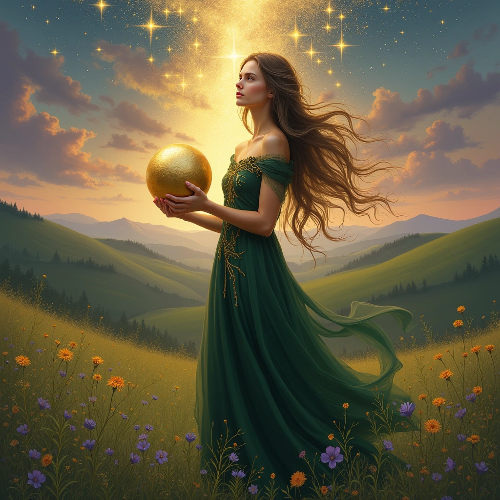 page of pentacles and the star