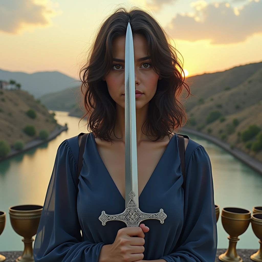 page of swords and eight of cups