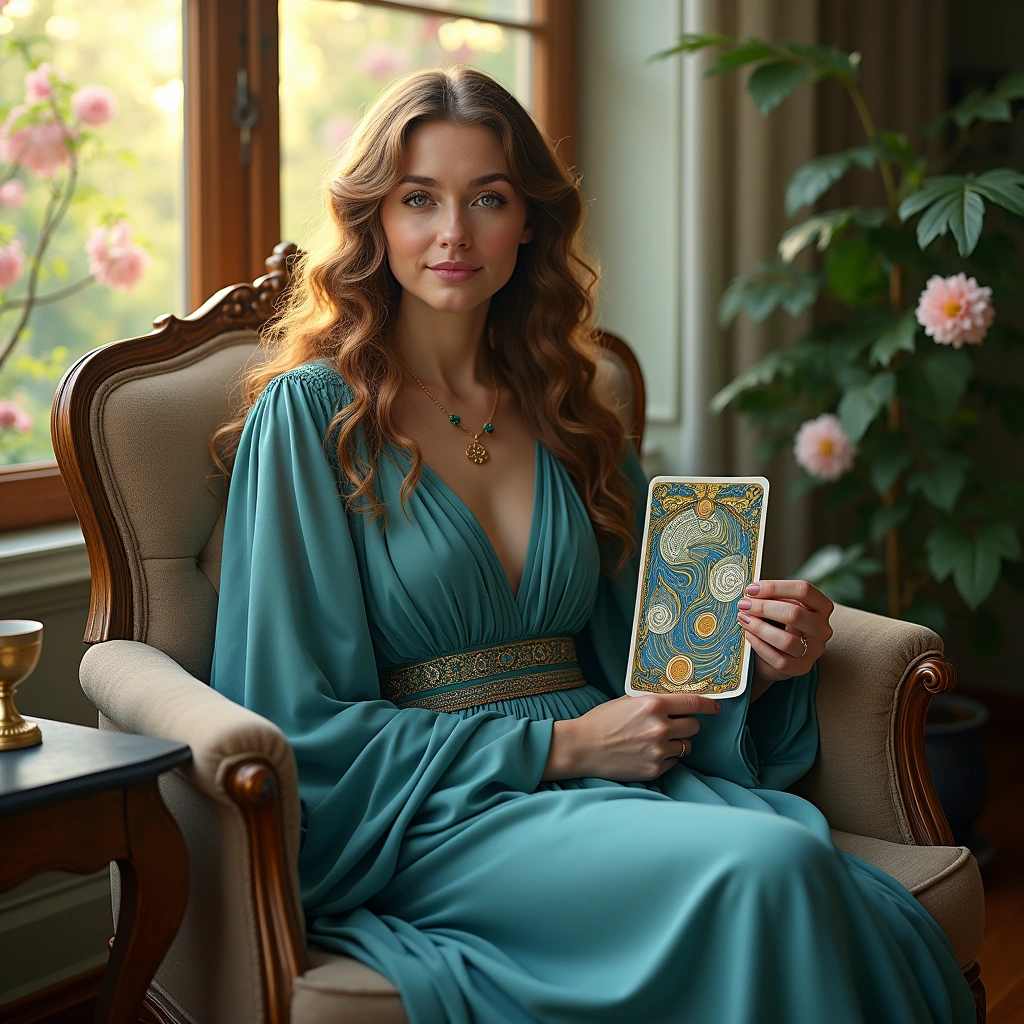 queen of cups and two of pentacles