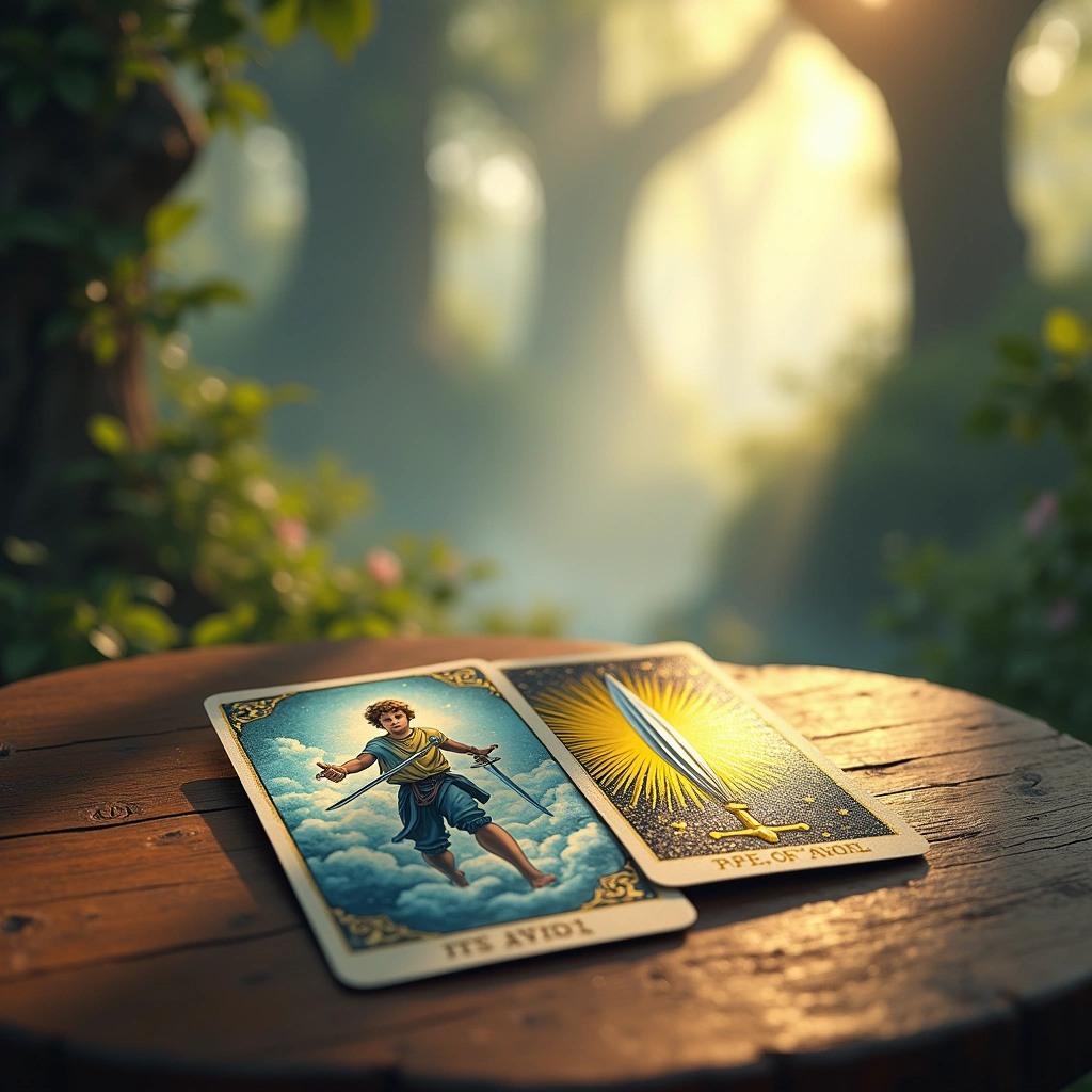 page of swords and ace of swords