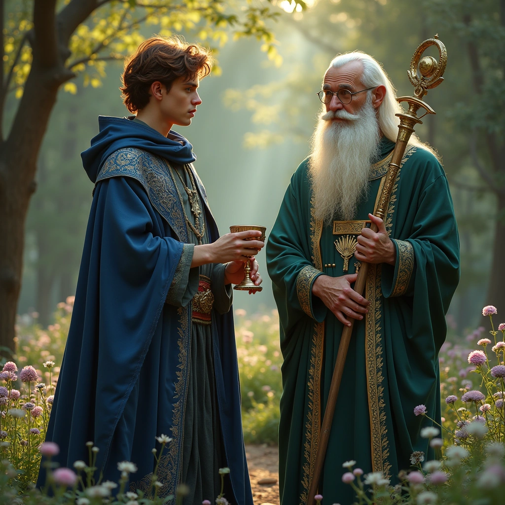 knight of cups and the hierophant