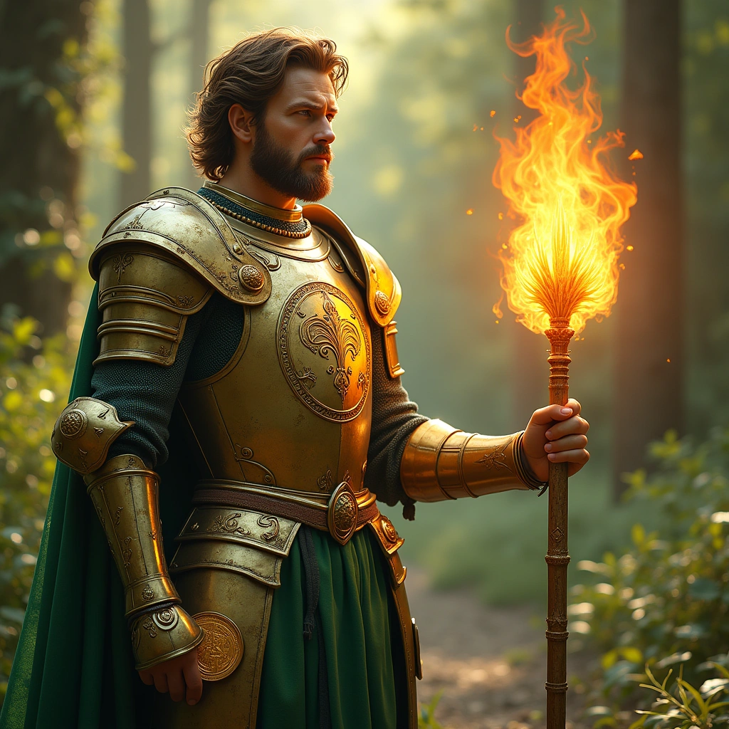 knight of pentacles and ace of wands