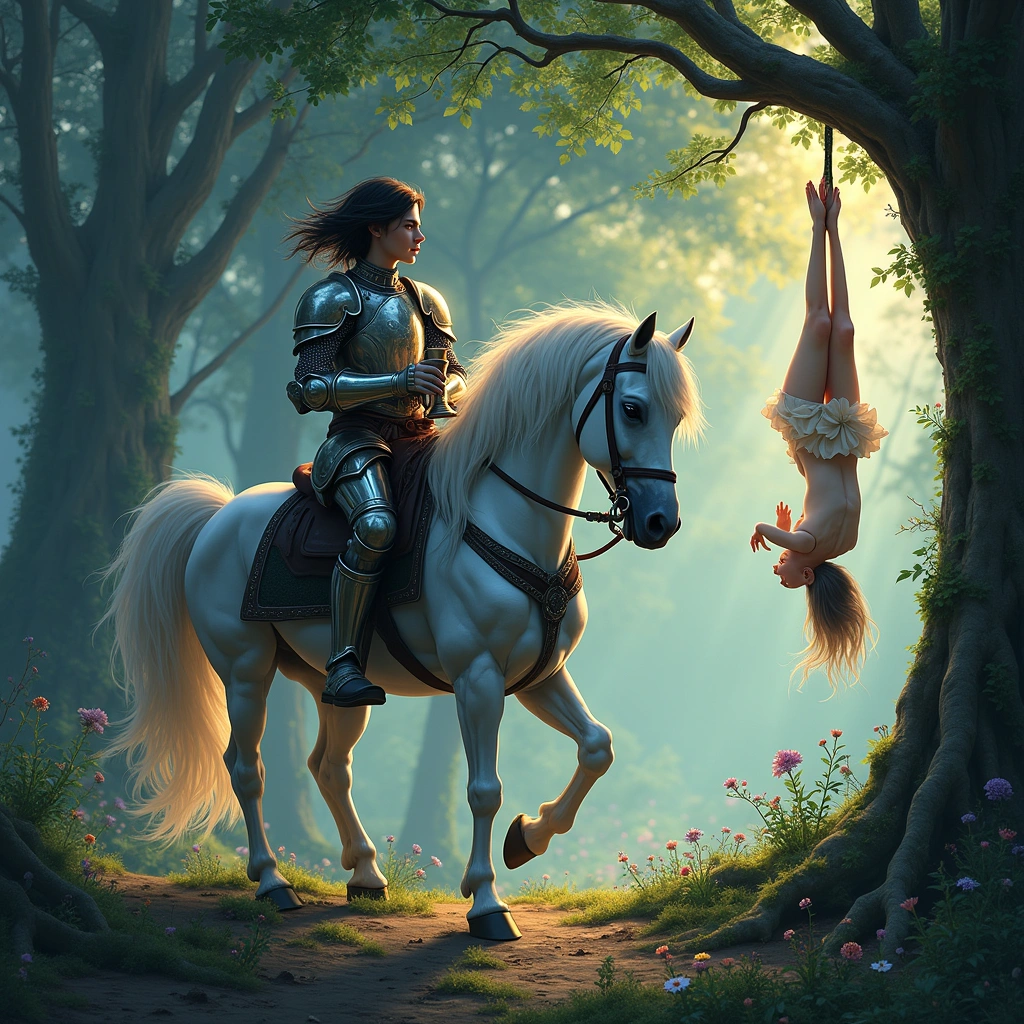 knight of cups and the hanged man