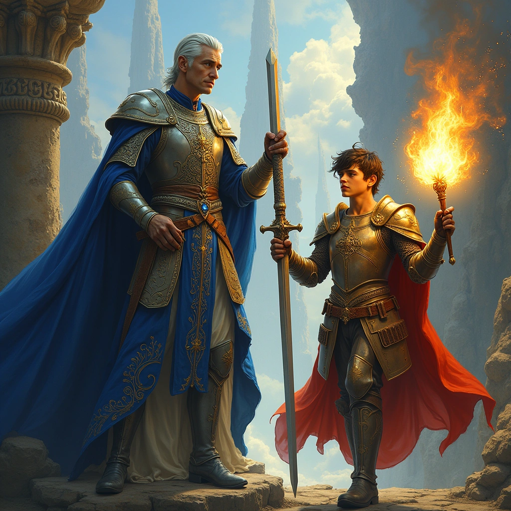 king of swords and knight of wands