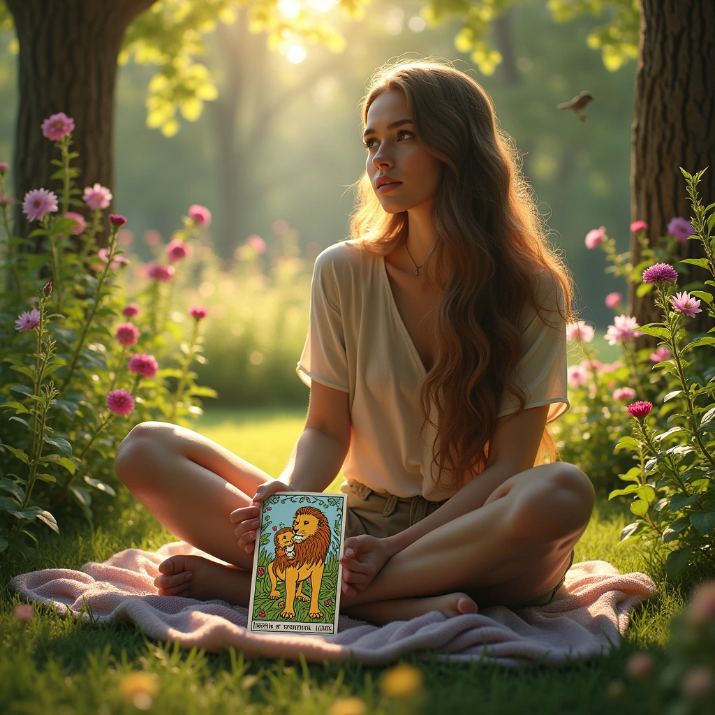 seven of pentacles and the strength